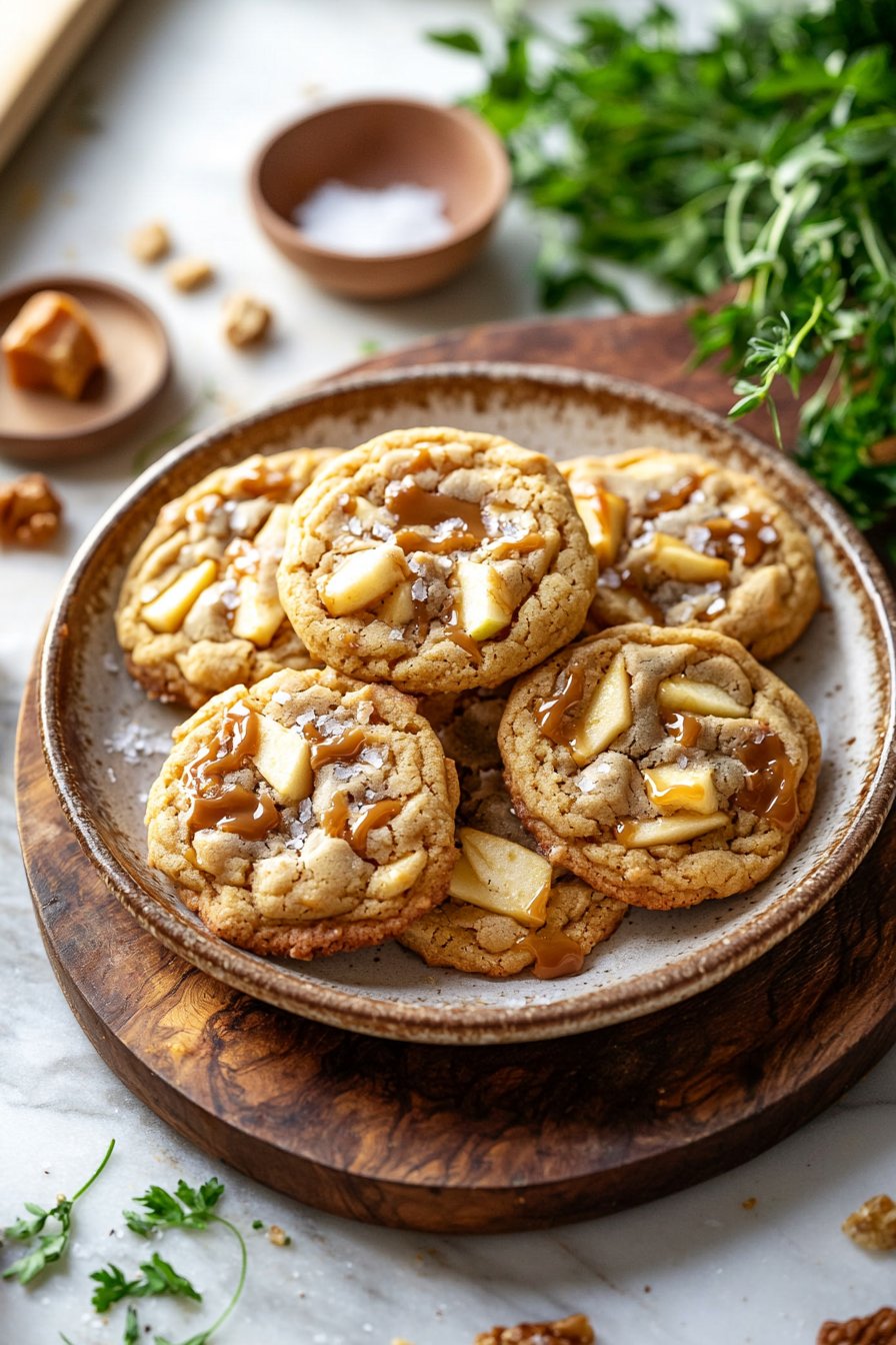 The Best Caramel Apple Cookies