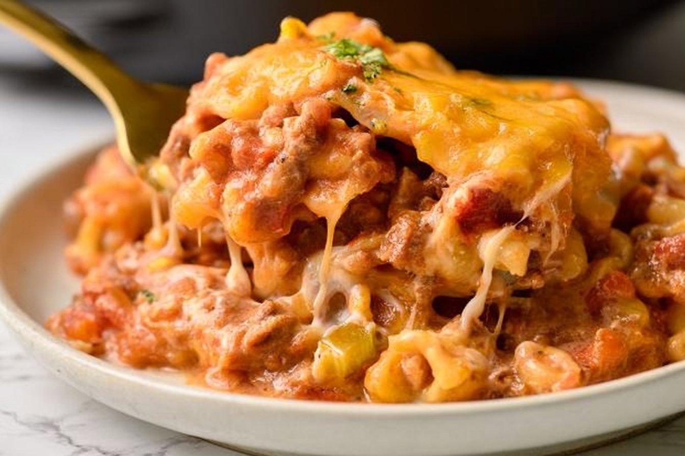 Crockpot Ground Beef Casserole