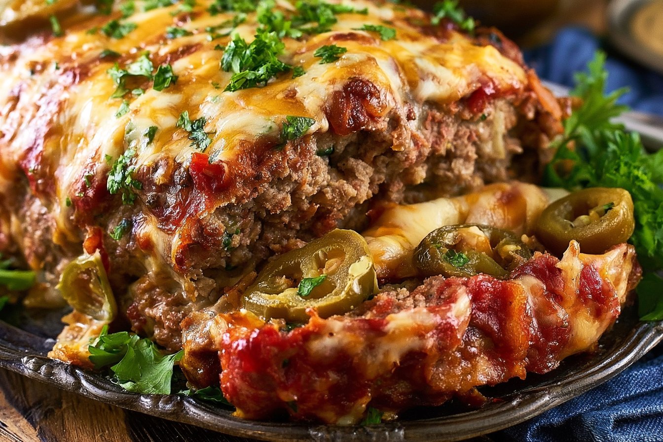 Jalapeno Popper Stuffed Meatloaf - Spicy Southern Kitchen