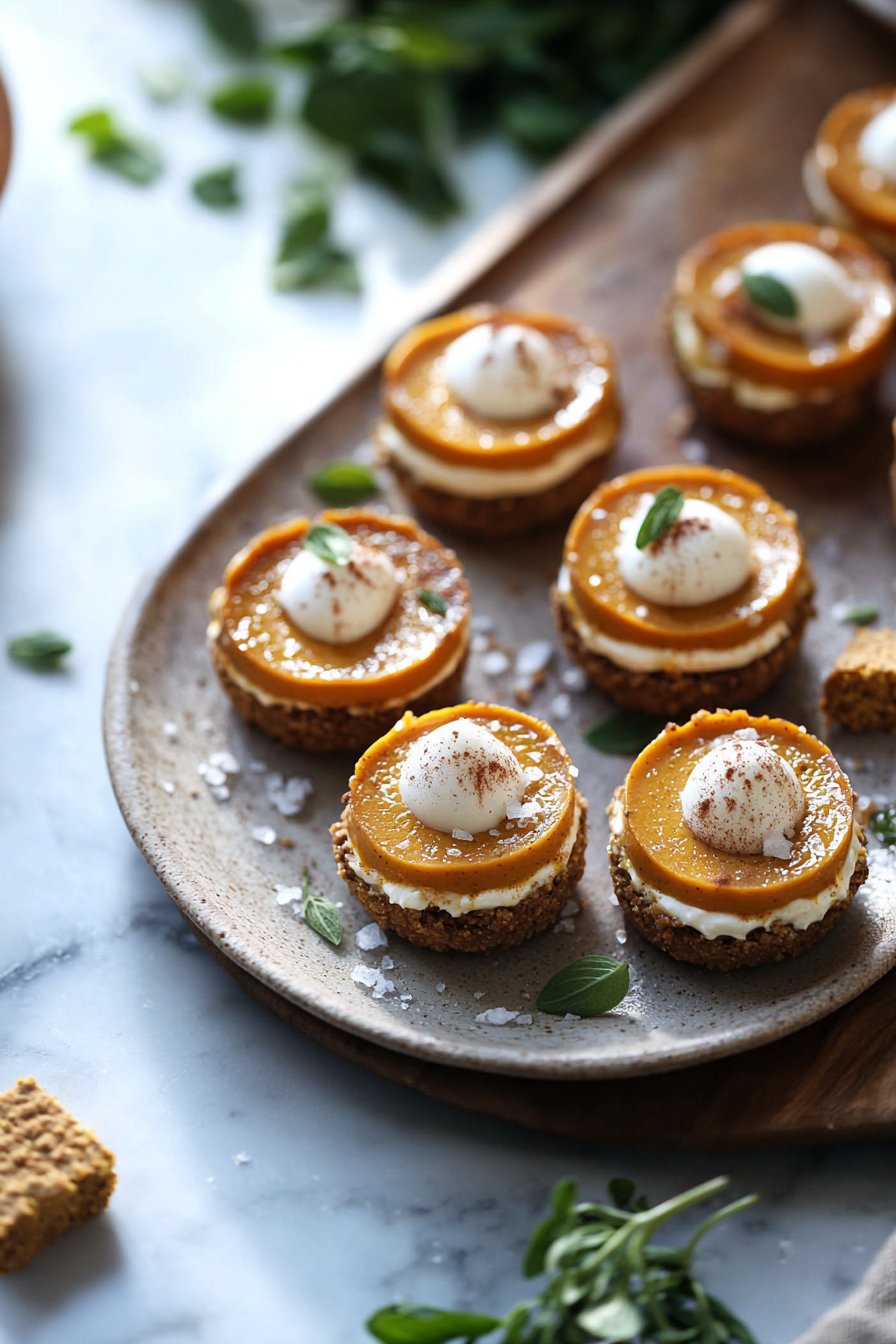 Mini Pumpkin Cheesecakes