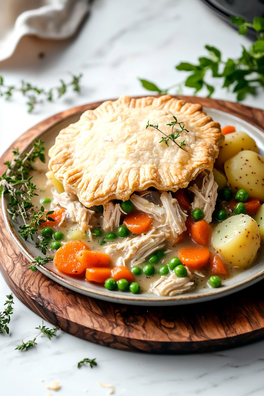 Slow Cooker Chicken Pot Pie