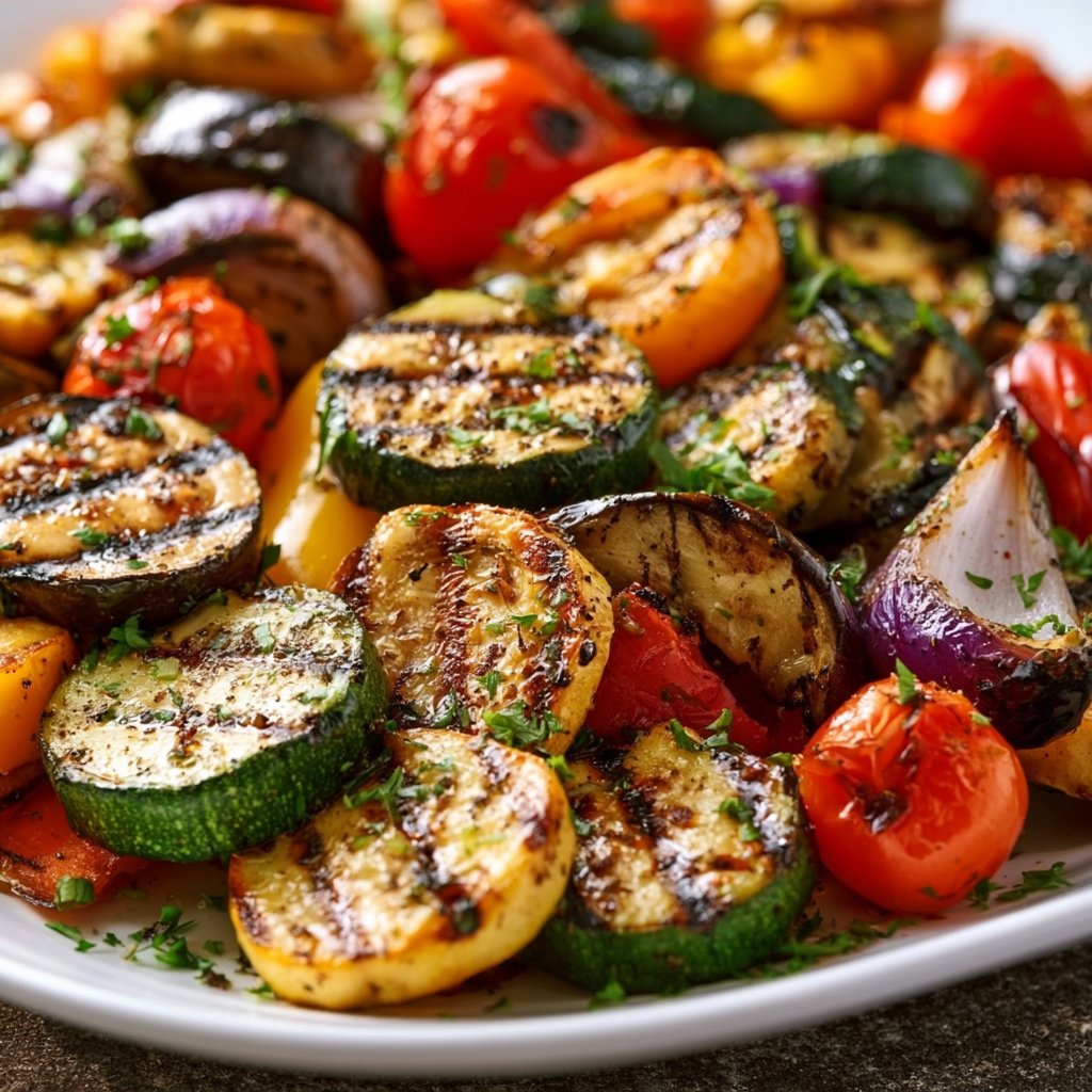 Grillgemüse mit Marinade – einfach & mediterran