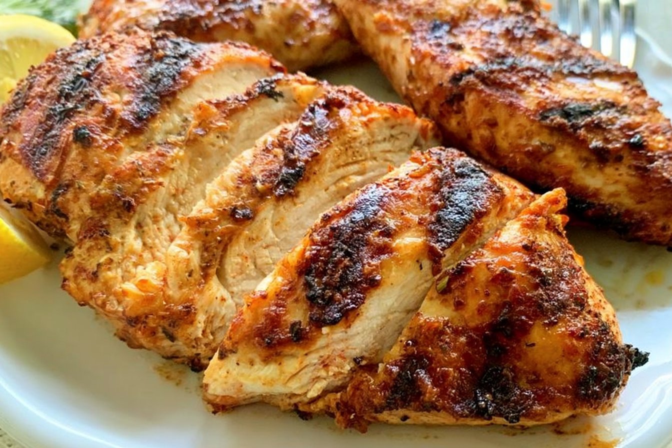 Air Fryer Grilled Chicken Breasts