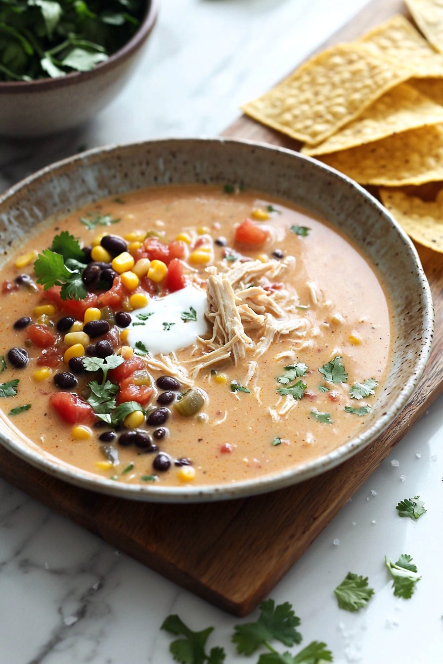Creamy Chicken Tortilla Soup