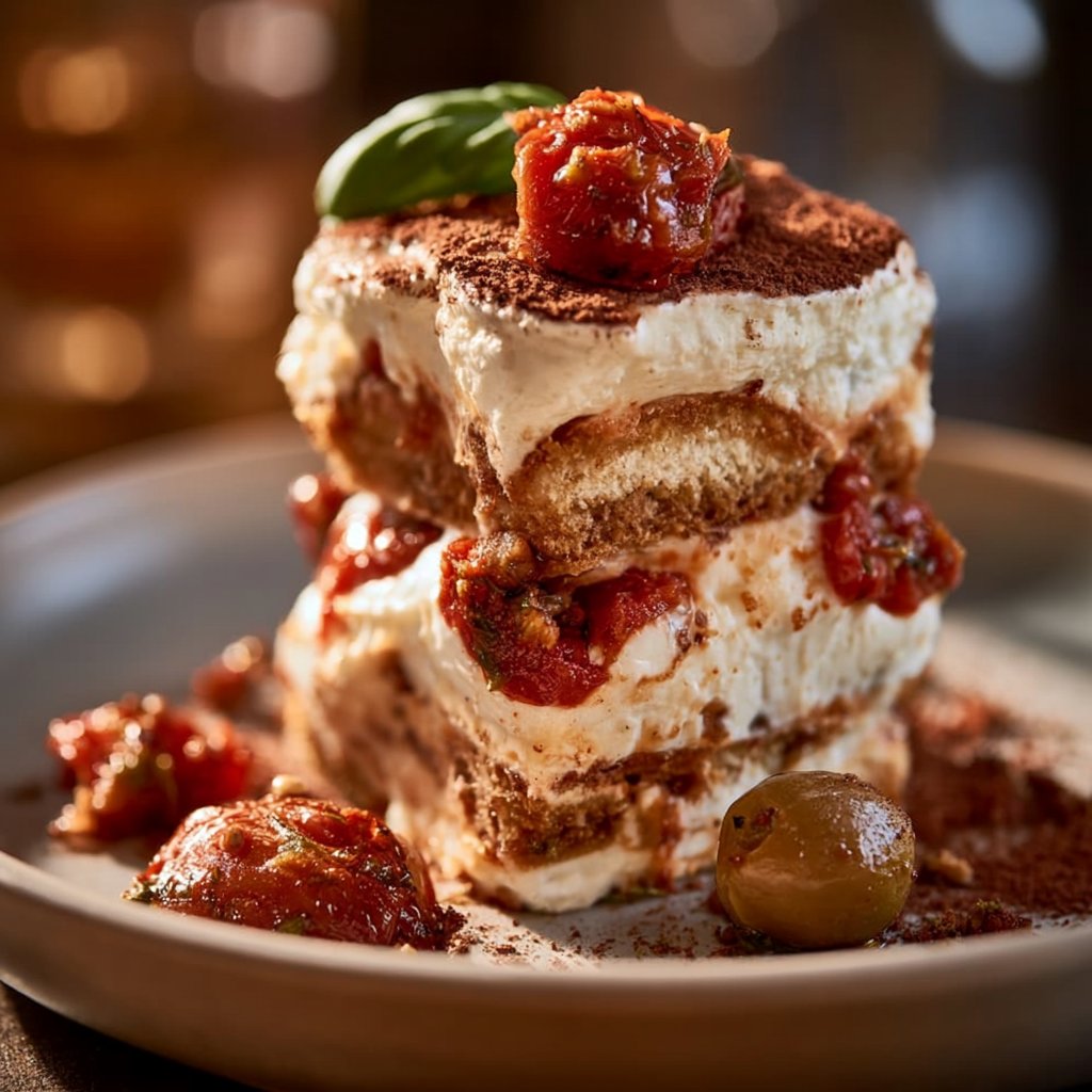Pikantes Antipasti Tiramisu