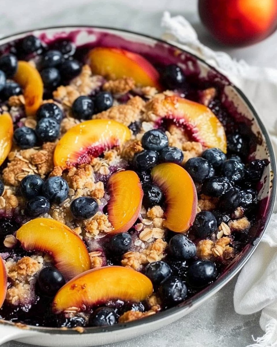 Blueberry Peach Crumble