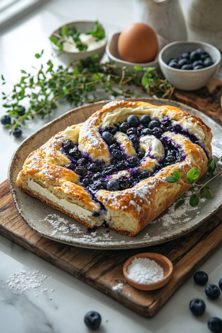 Blueberry Cream Cheese Babka