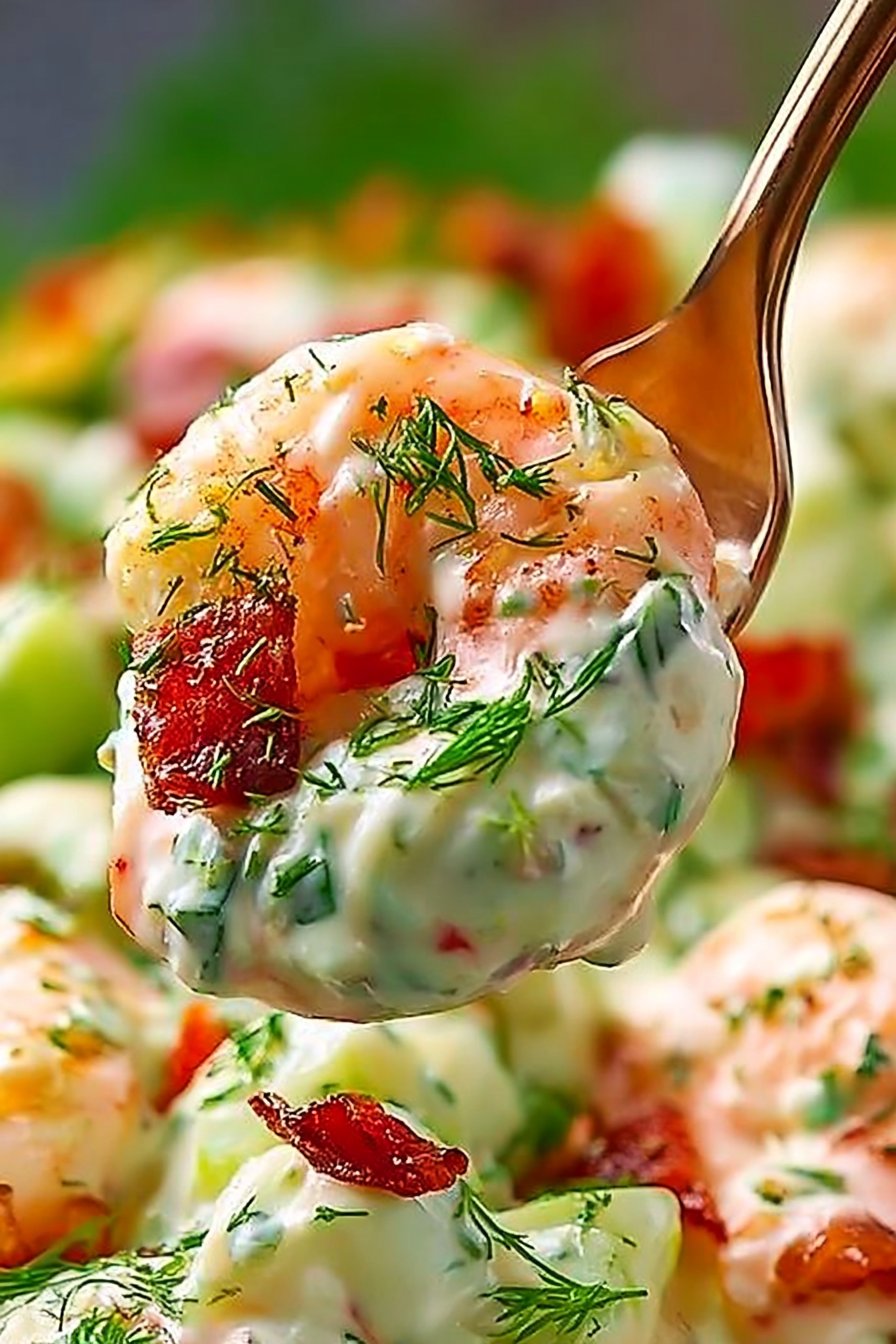 Homemade Shrimp Bacon Salad