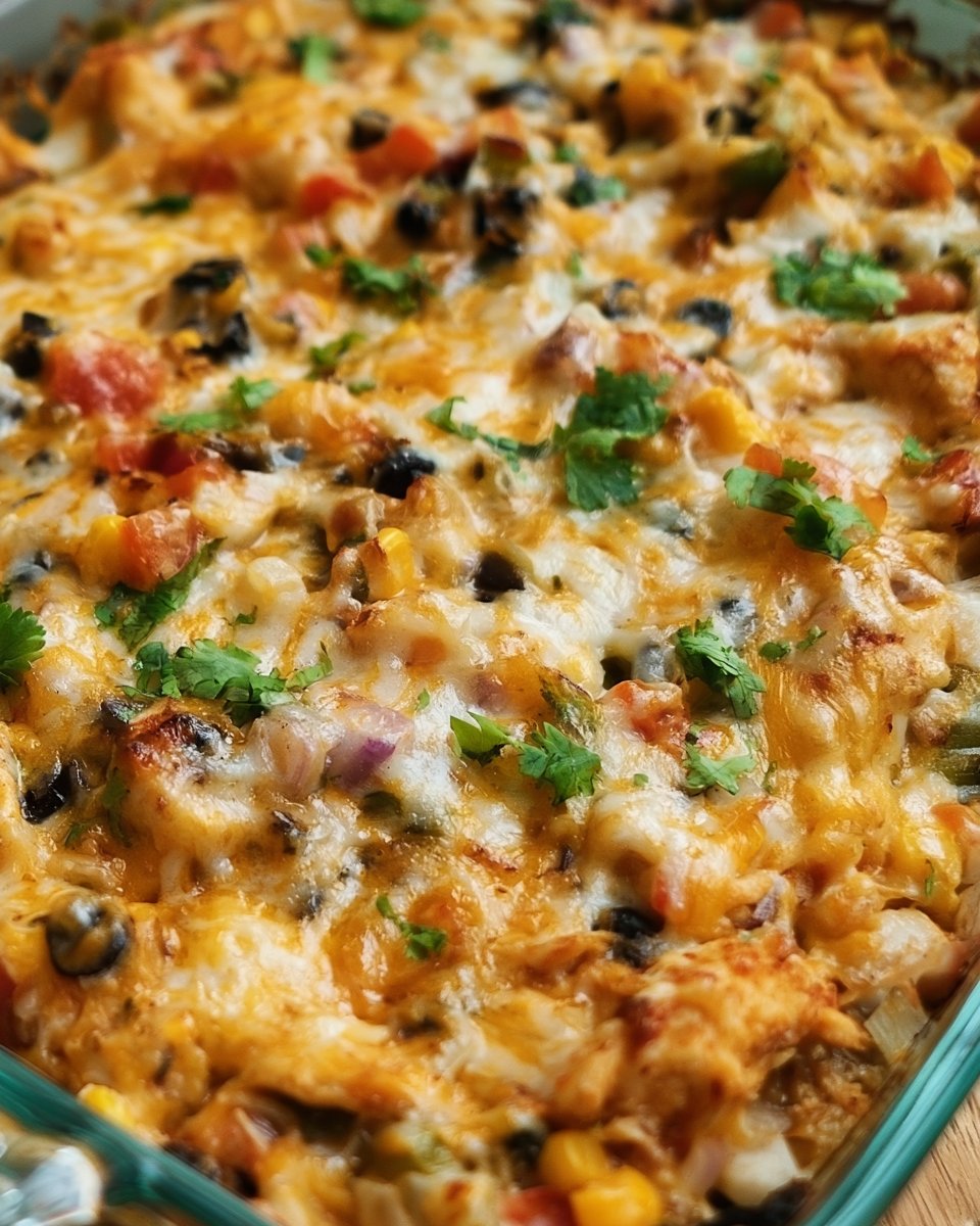Healthy Chicken Burrito Casserole Recipe