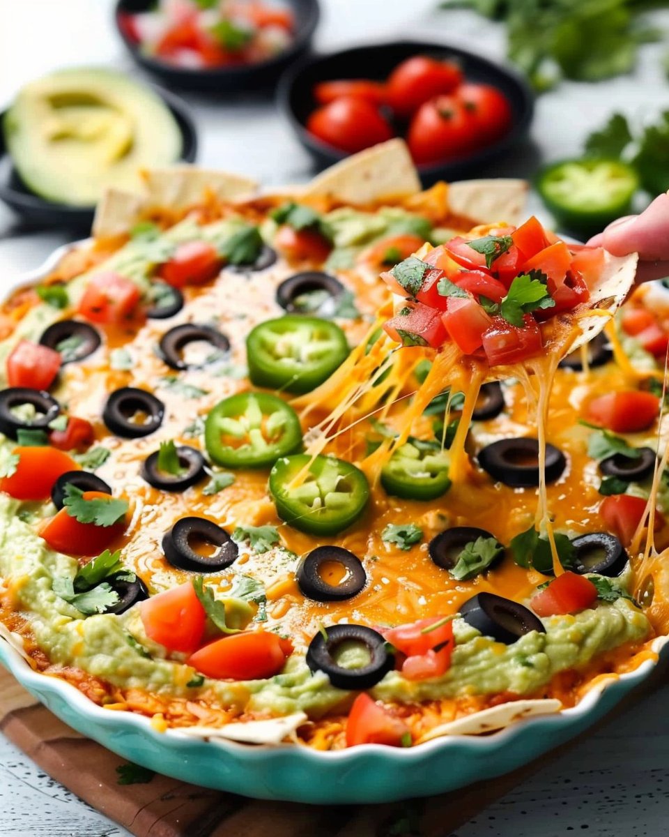 20-Minute Spider Web Taco Dip Recipe