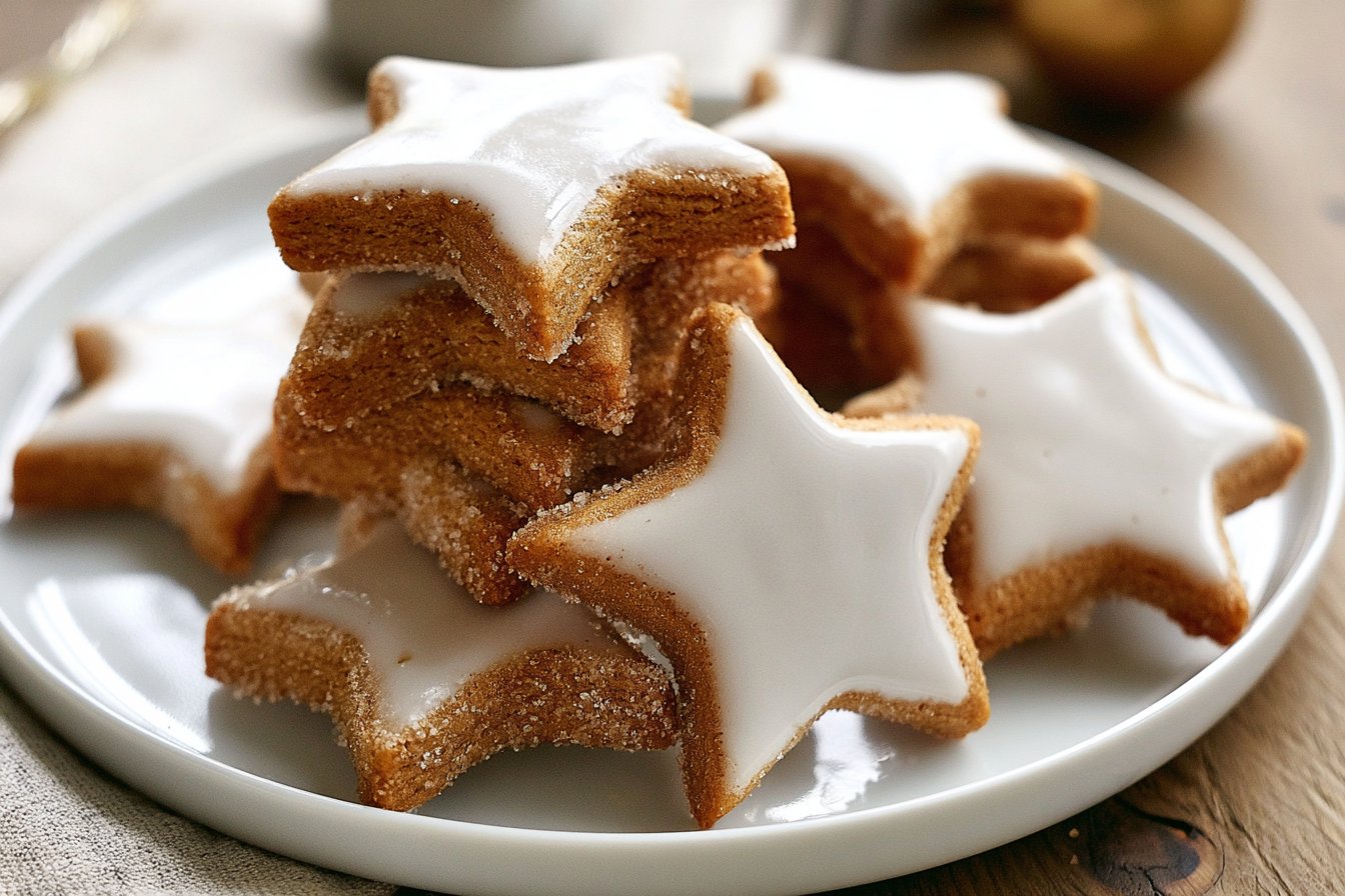Traditional Zimtsterne Recipe (German Cinnamon Star Cookies)