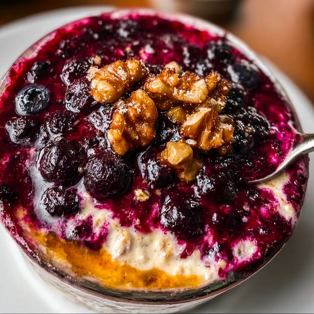 Blueberry Pie Overnight Oats
