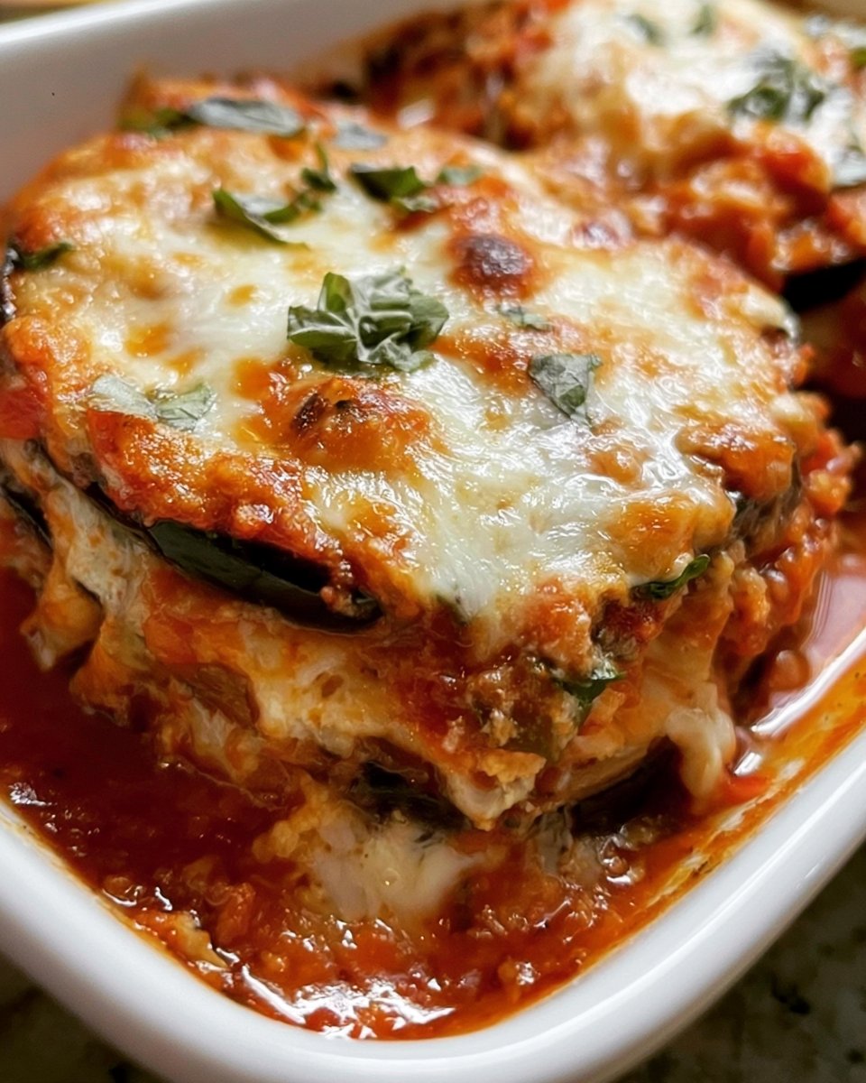 Healthy Baked Eggplant Parmesan Recipe