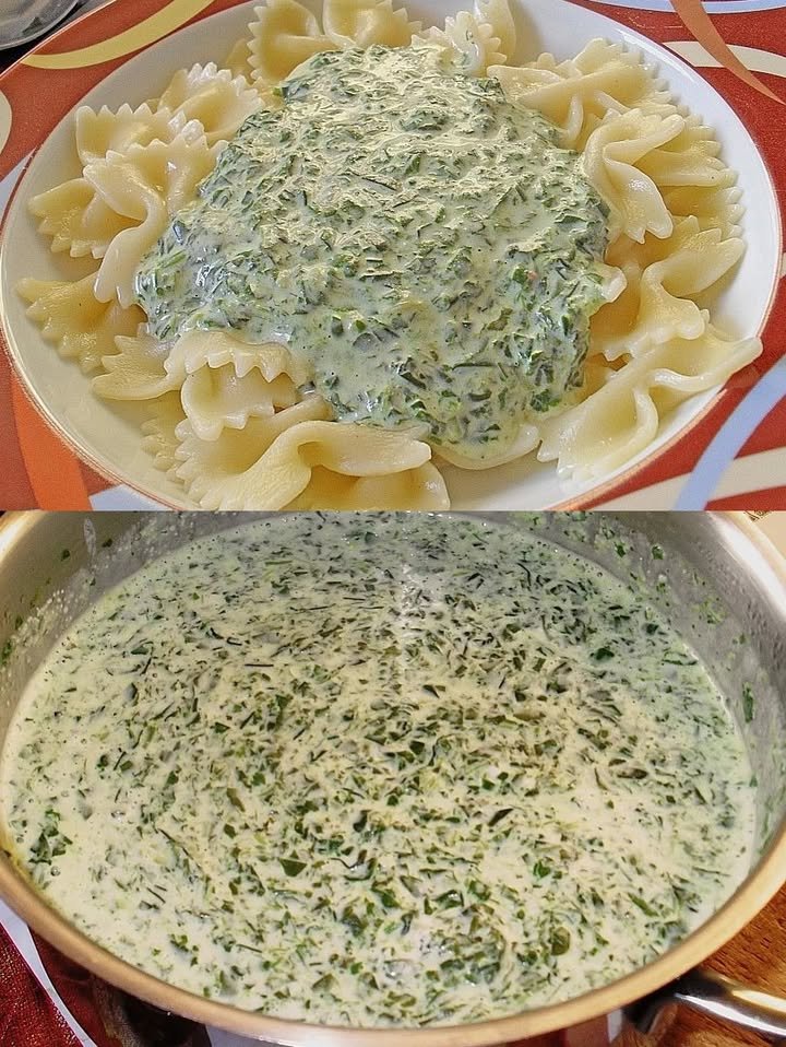 Spinat-Cremekäse-Sauce