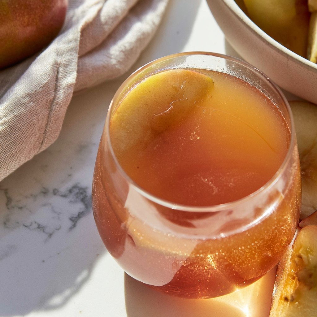 Shimmering Poison Apple Cider Sparkler Mocktail