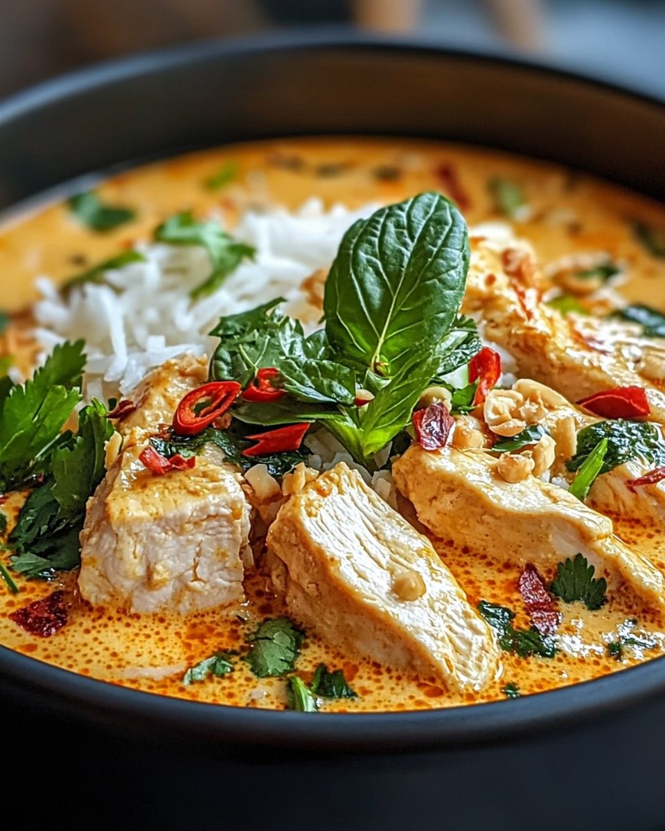 Kremowe tajskie miseczki z kurczakiem i czerwonym curry: niesamowity przepis ostateczny