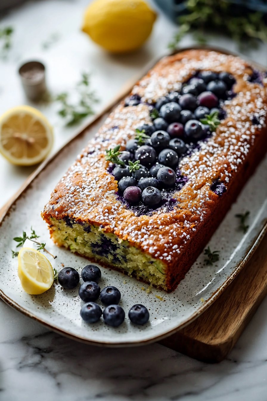 Lemon Blueberry Zucchini Cake