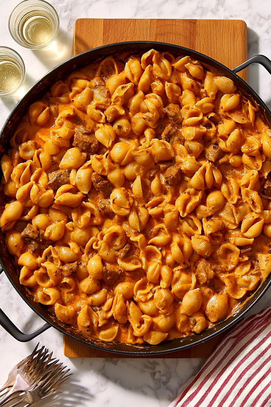 Cheesy 3-Step Hamburger Skillet