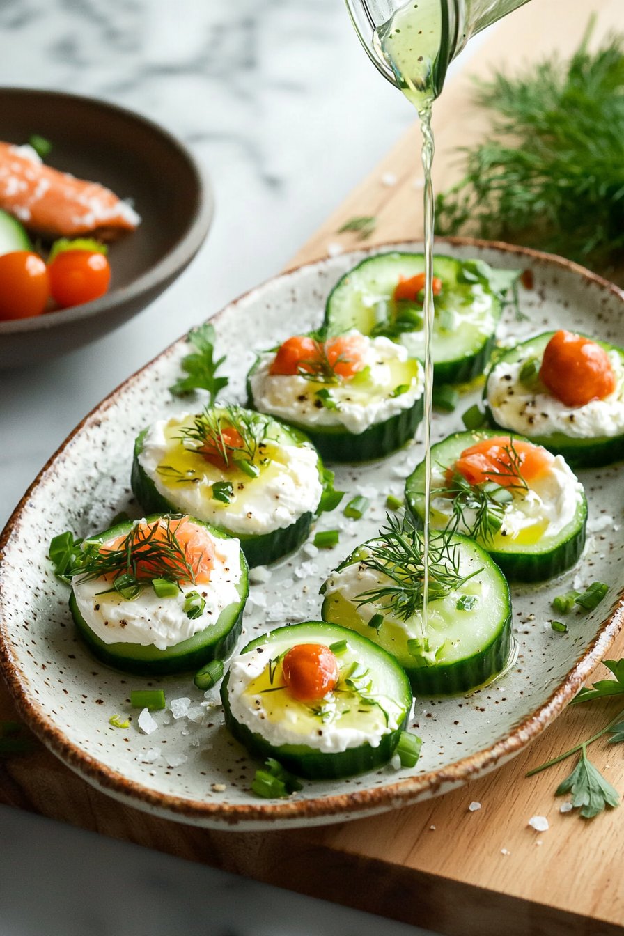 Cucumber Cream Cheese Bites