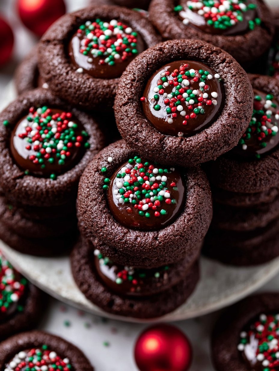 Galletas de chocolate con huella