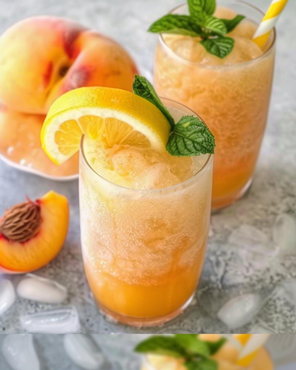 Frozen Peach Lemonade