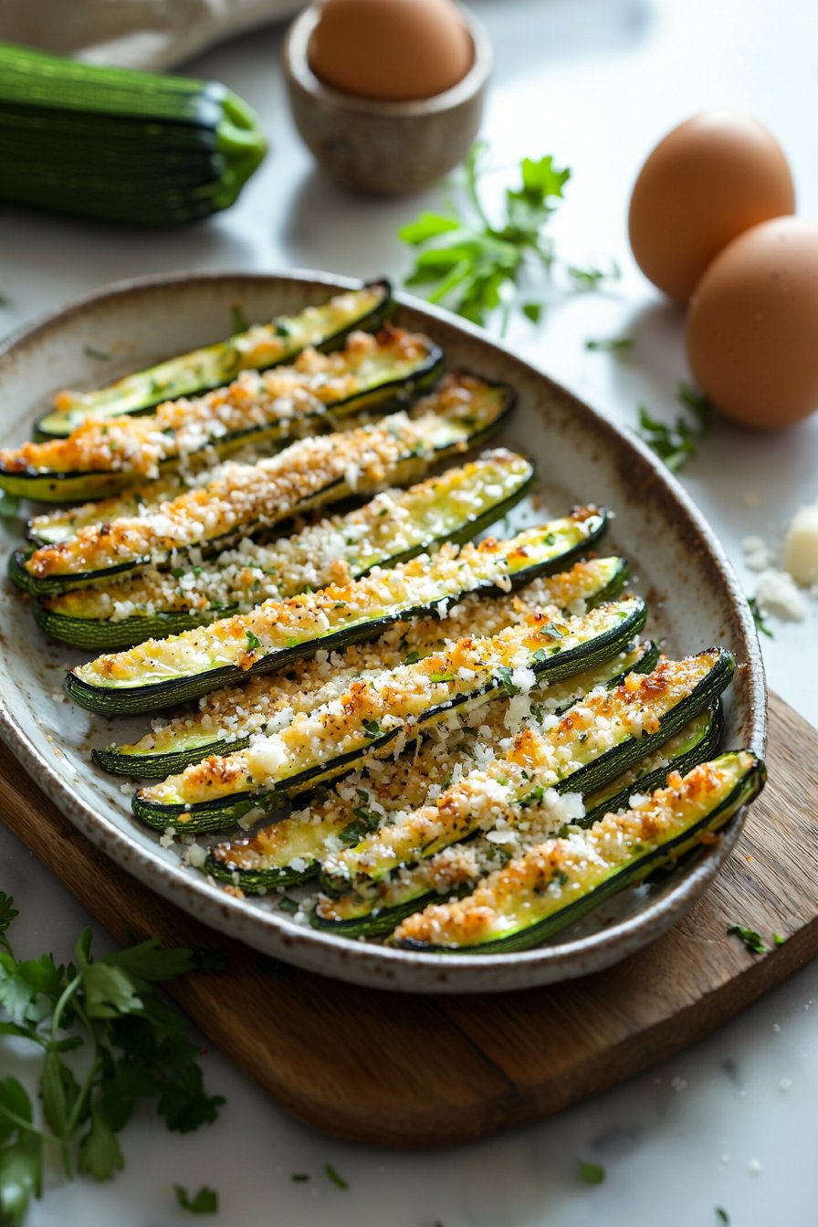 Baked Zucchini Fries with Parmesan