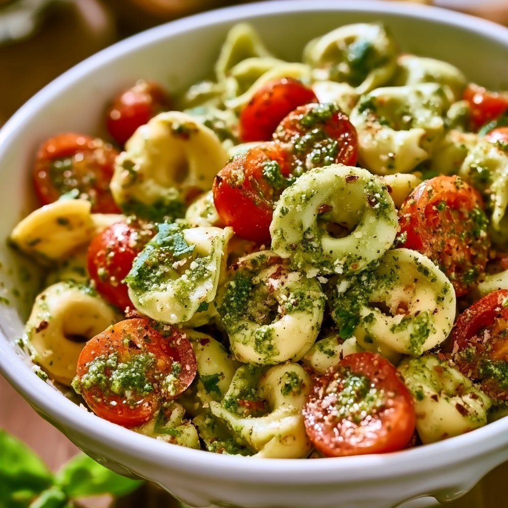 Tortellinisalat mit Pesto