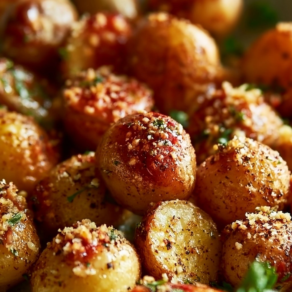 Crispy Garlic Parmesan Potatoes for Easy Summer Dinners That Impress