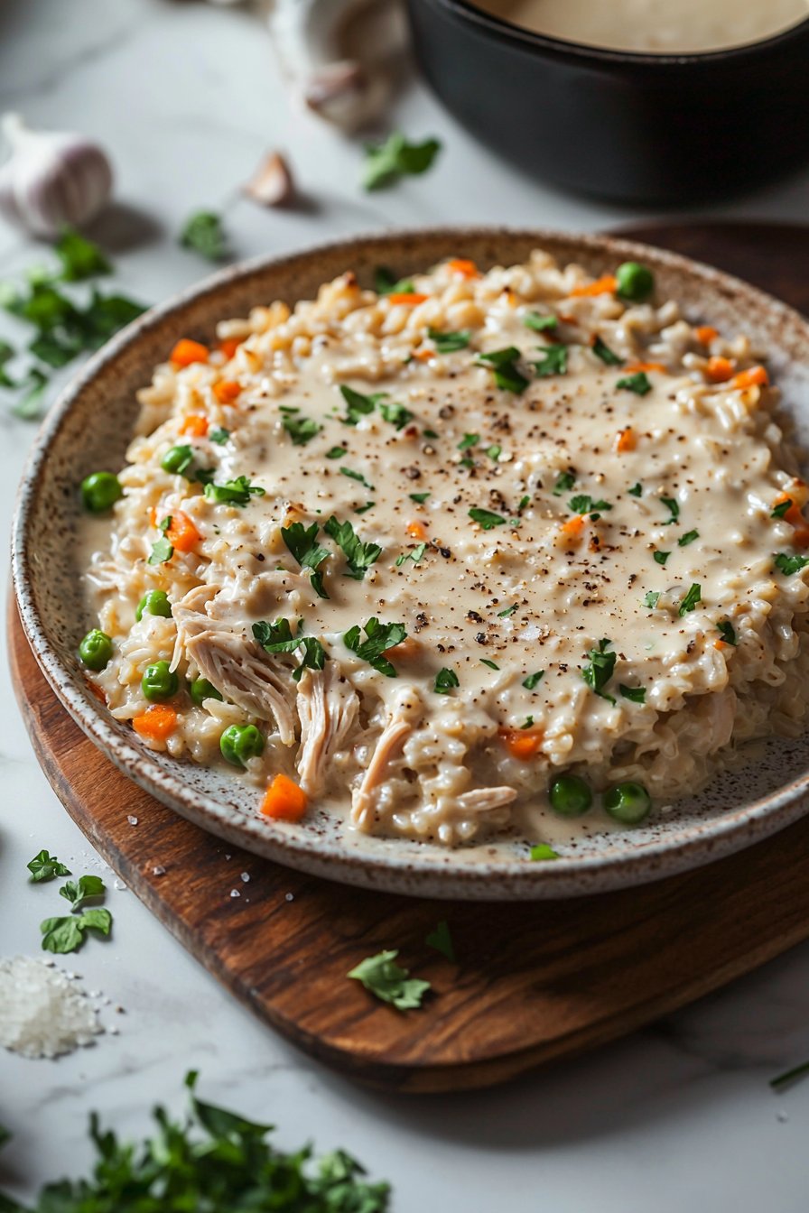 Creamy Chicken & Rice Casserole