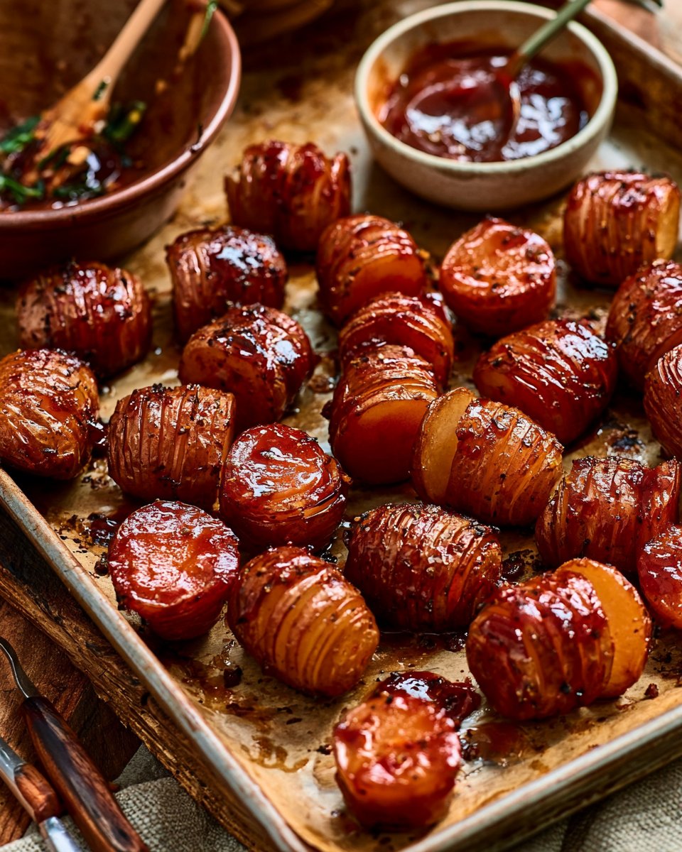 Maple BBQ Hasselback Bites Recipe