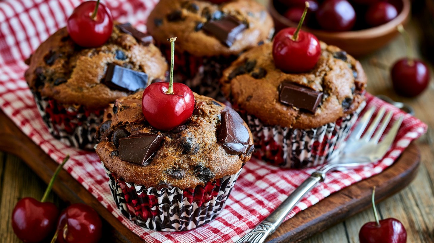 Cherry Chocolate Muffins