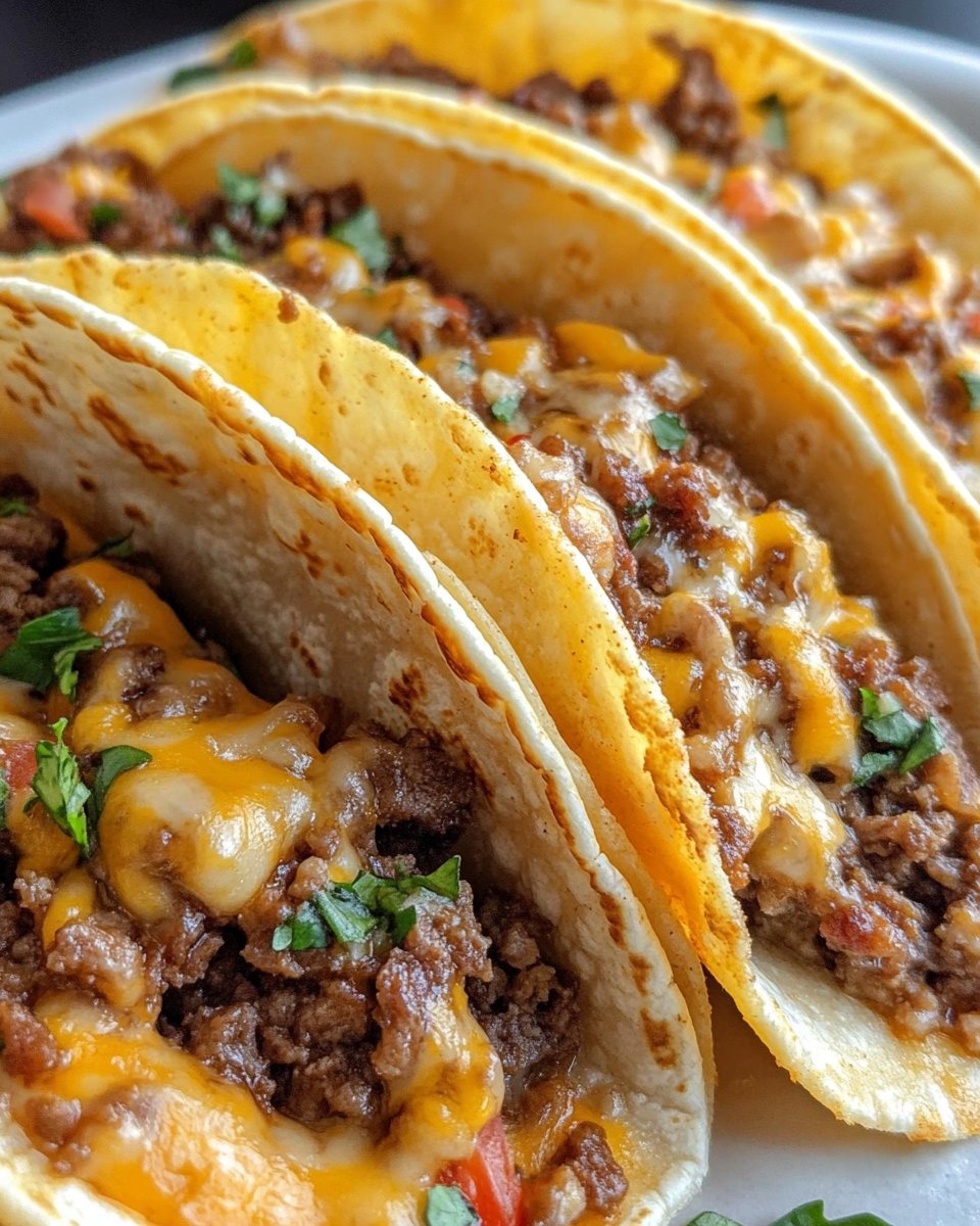 Cheesy Beef Tacos