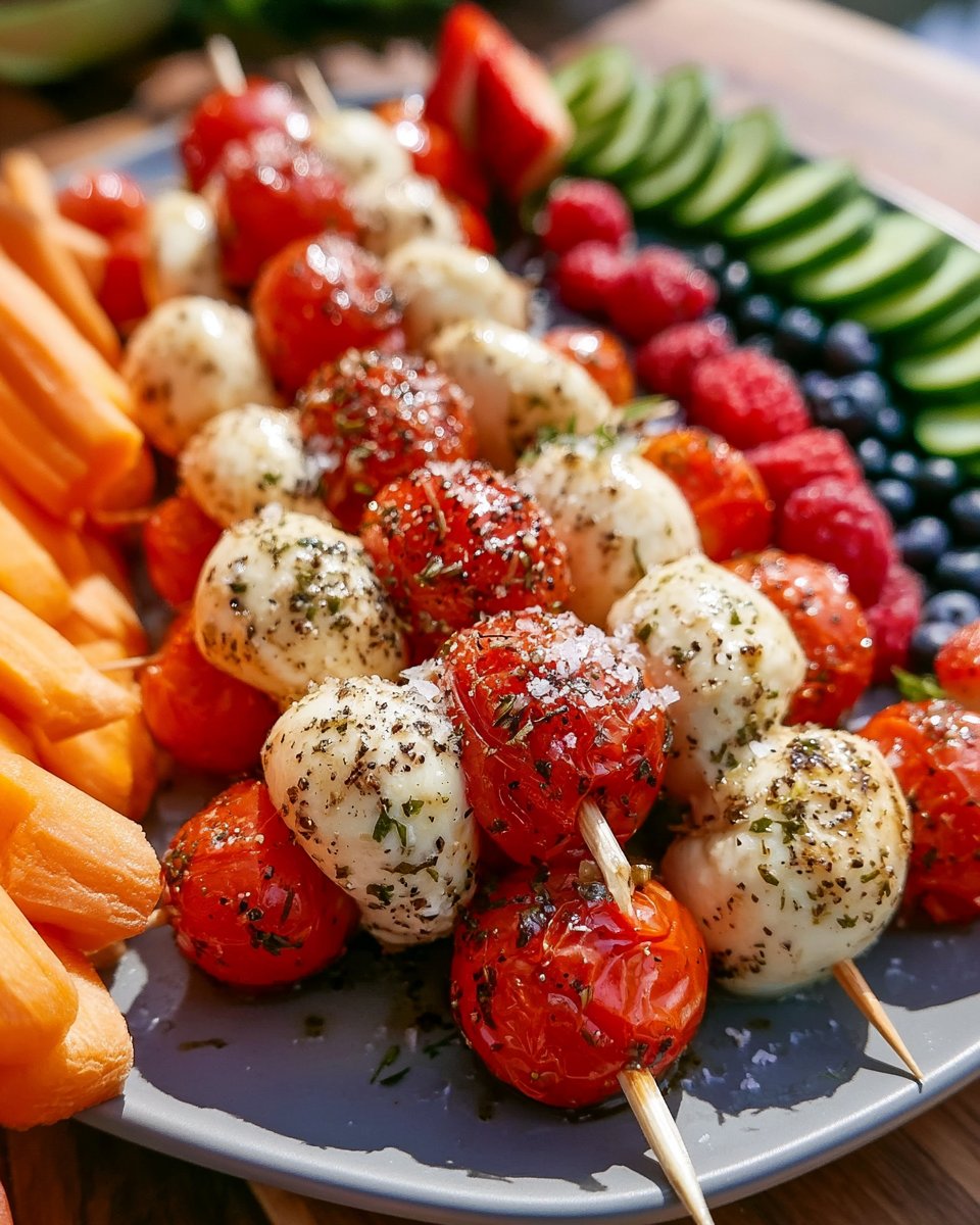 Easy Mini Caprese Bento Box Lunch for Kids