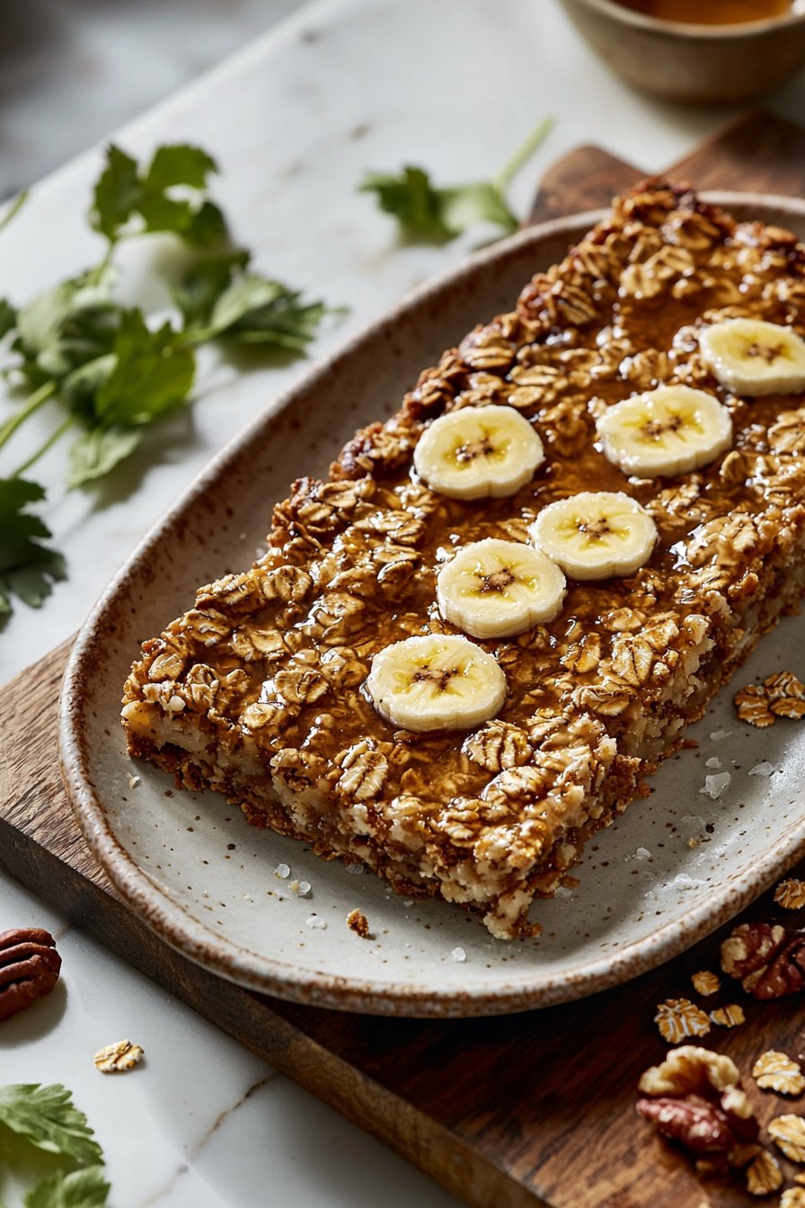 Bananen-Haferflocken-Riegel