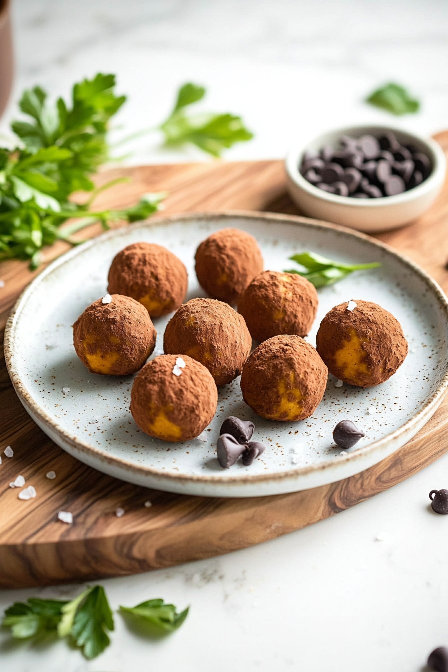 Healthy Pumpkin Truffles