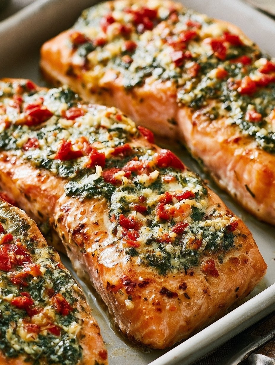 Salmón Relleno con Espinacas y Feta (¡30 minutos!)