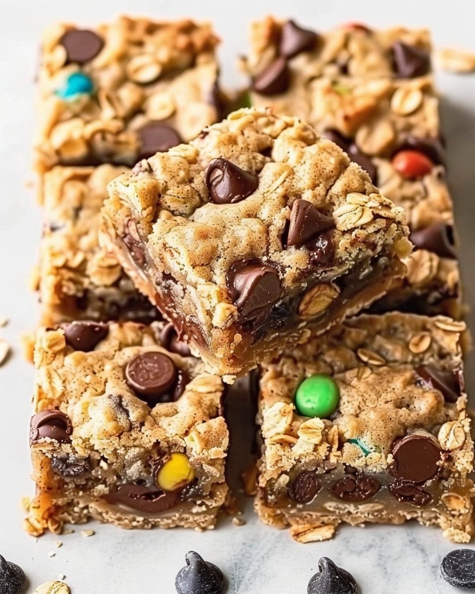 Chocolate Chip Oatmeal Cookie Bars