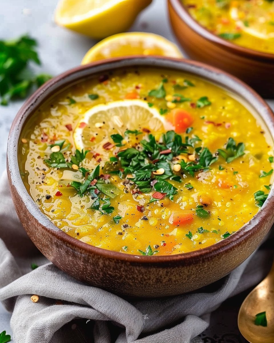 Vegan Lemon Lentil Soup