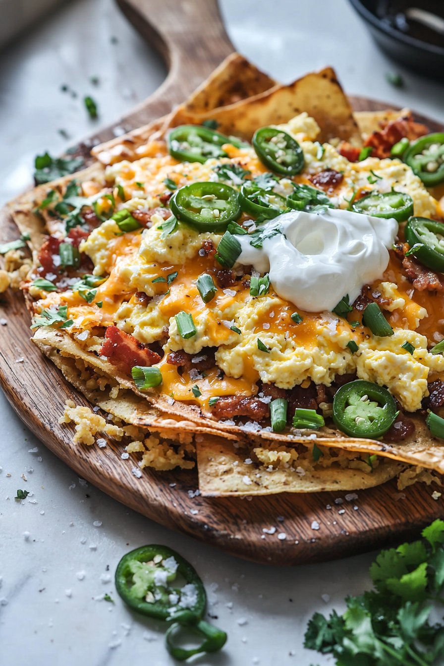 Loaded Hash Brown Breakfast Nachos