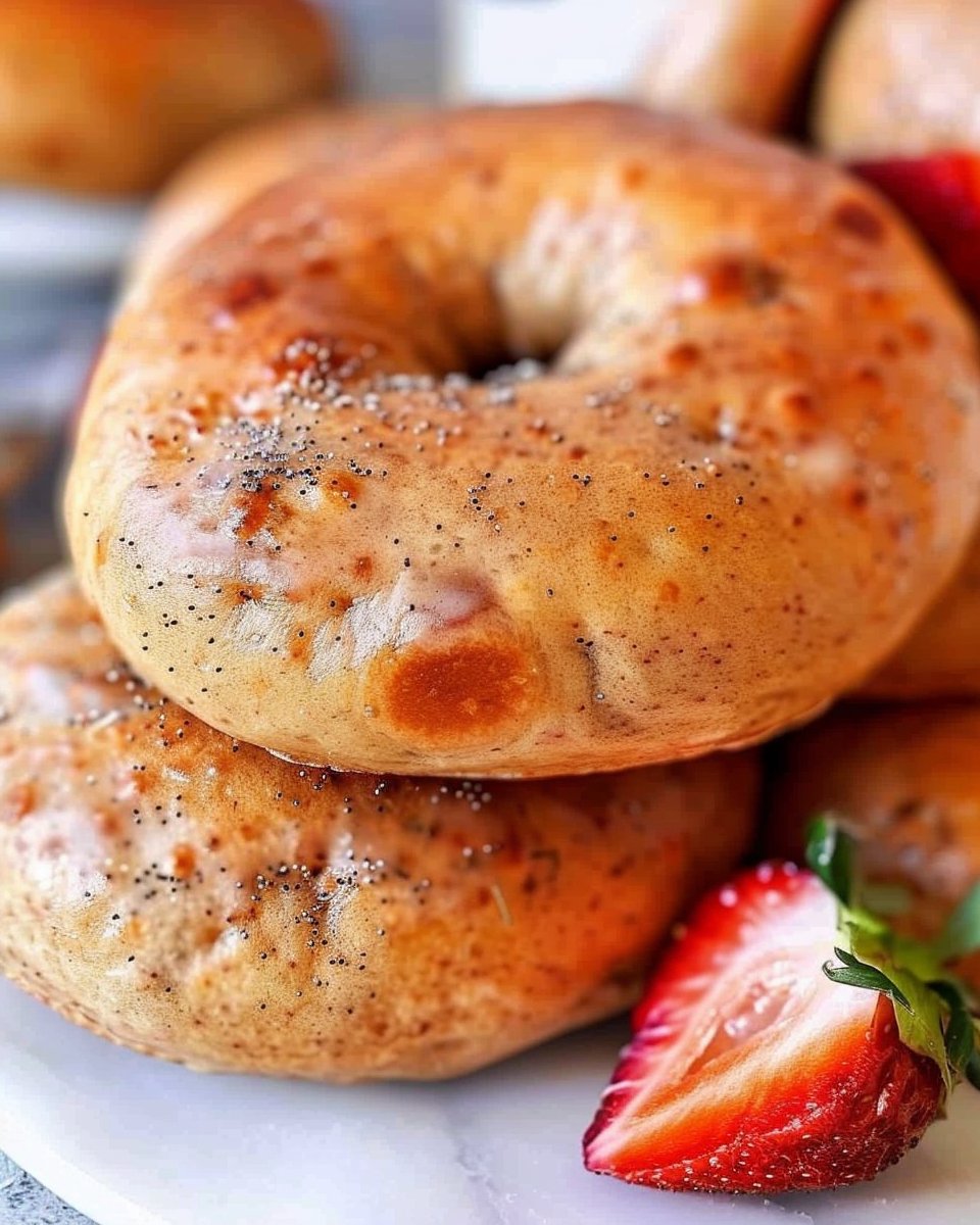 Tasty Strawberry Bagels