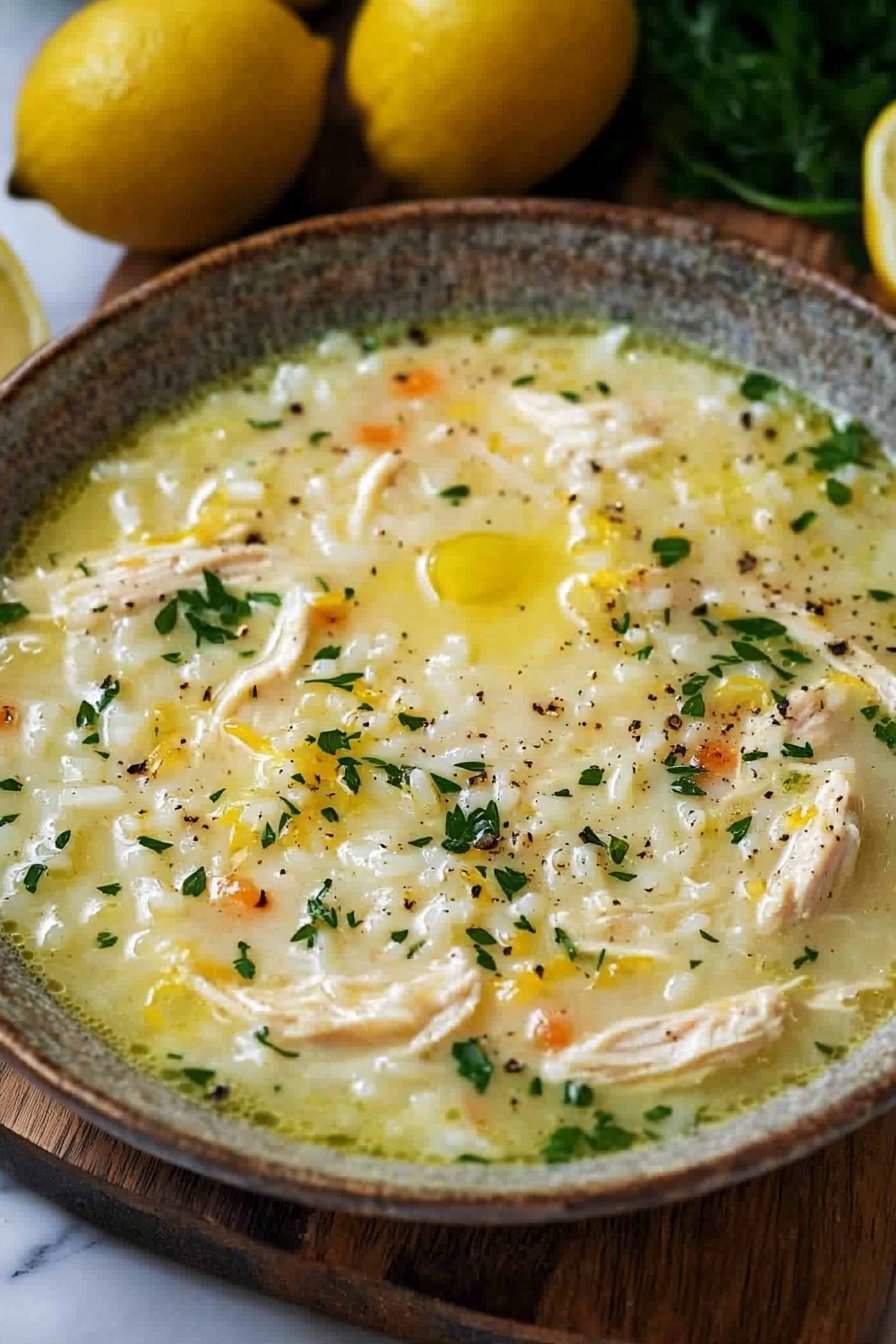 Greek Lemon Chicken Soup (Avgolemono)