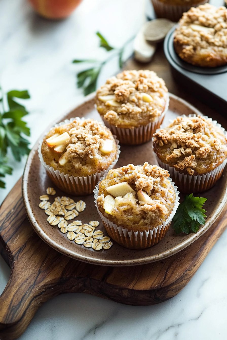 Easy Apple Crumble Muffins