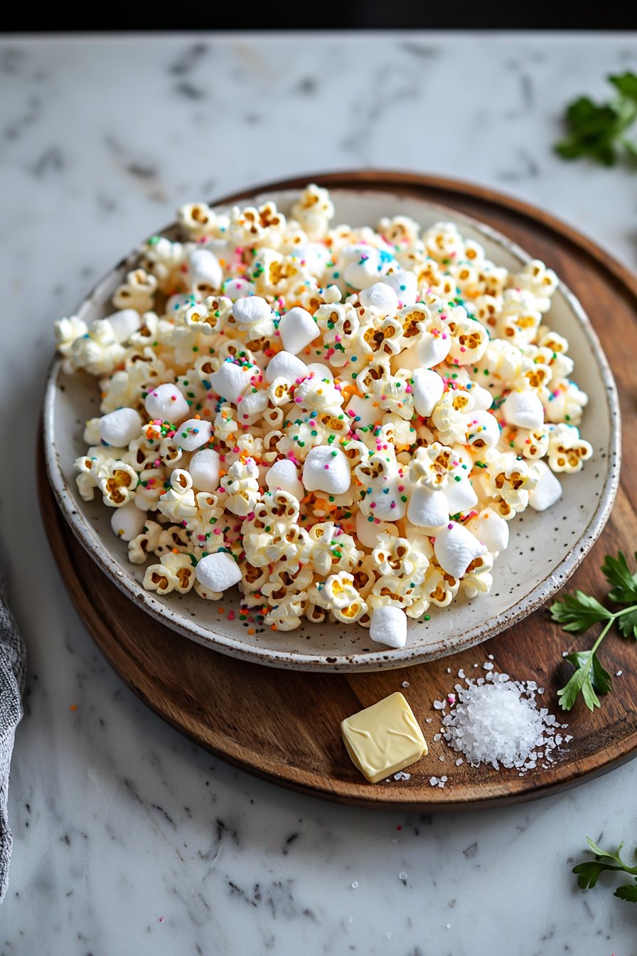 Funfetti Marshmallow Popcorn Treats