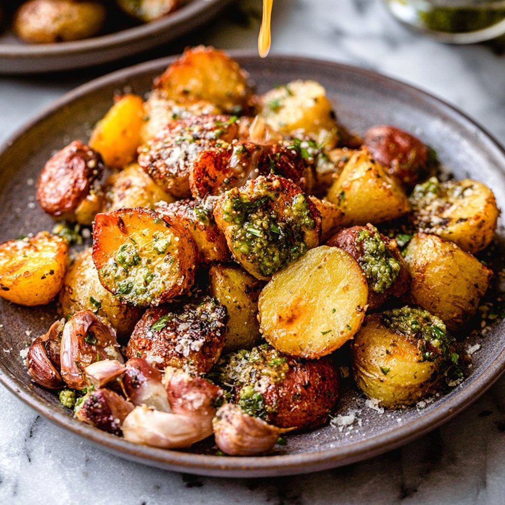 Parmesan Pesto Roasted Potatoes