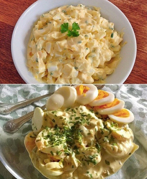 Omas Knoblauch-Eiersalat