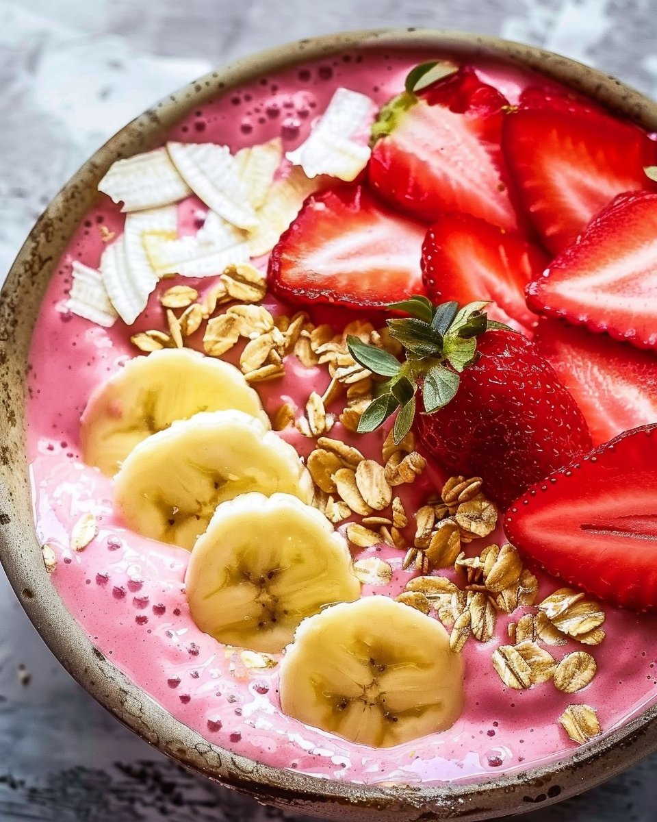 Strawberry Banana Smoothie Bowl