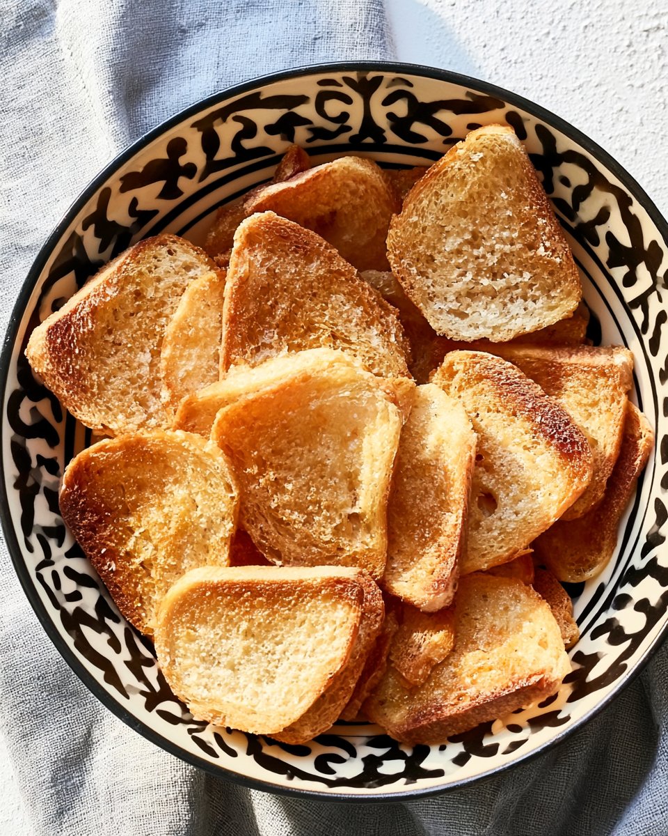 Knusprige Brotchips