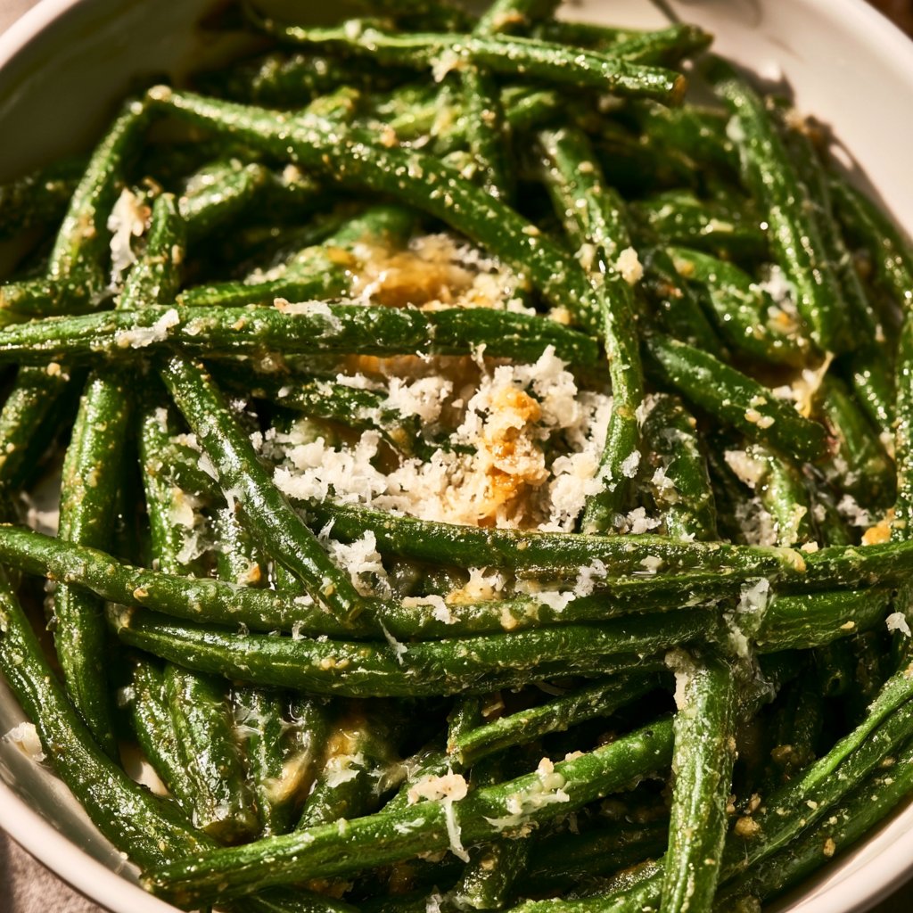 Ninja Foodi Fresh Green Beans with Parmesan