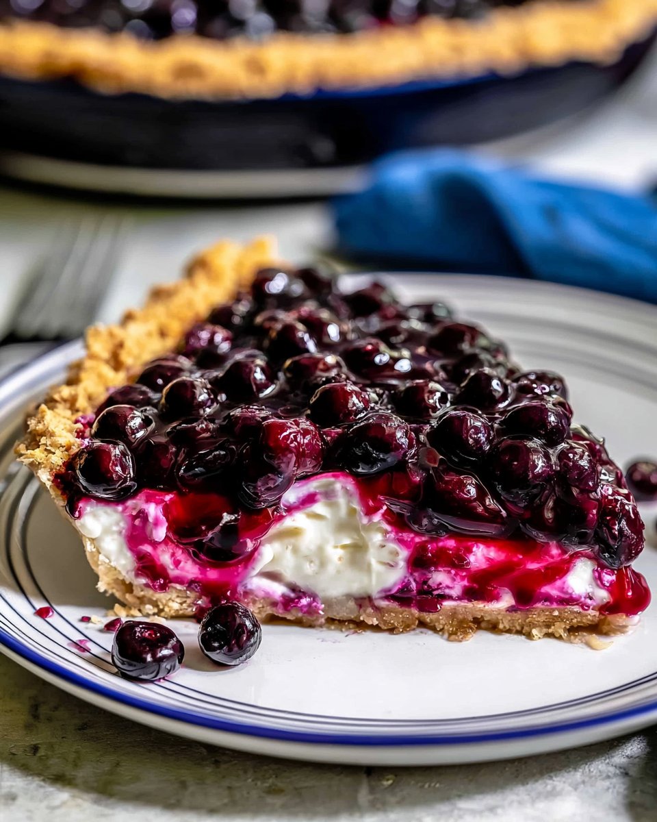 Blueberry Cream Cheese Pie