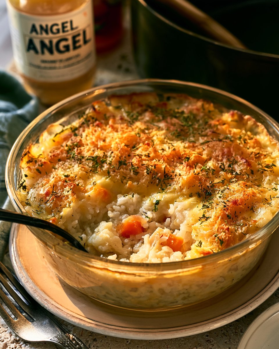 Creamy Angel Chicken Rice Casserole Recipe